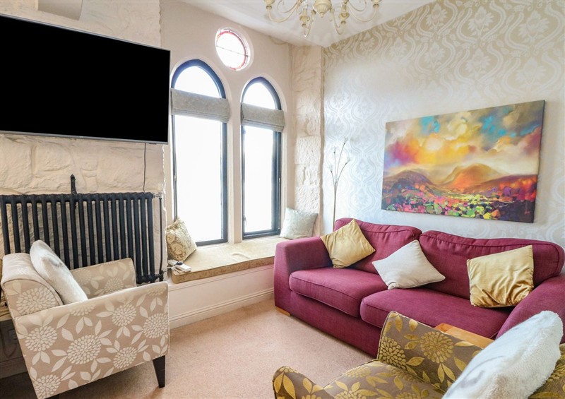 This is the living room at Newton Hall, Inveraray