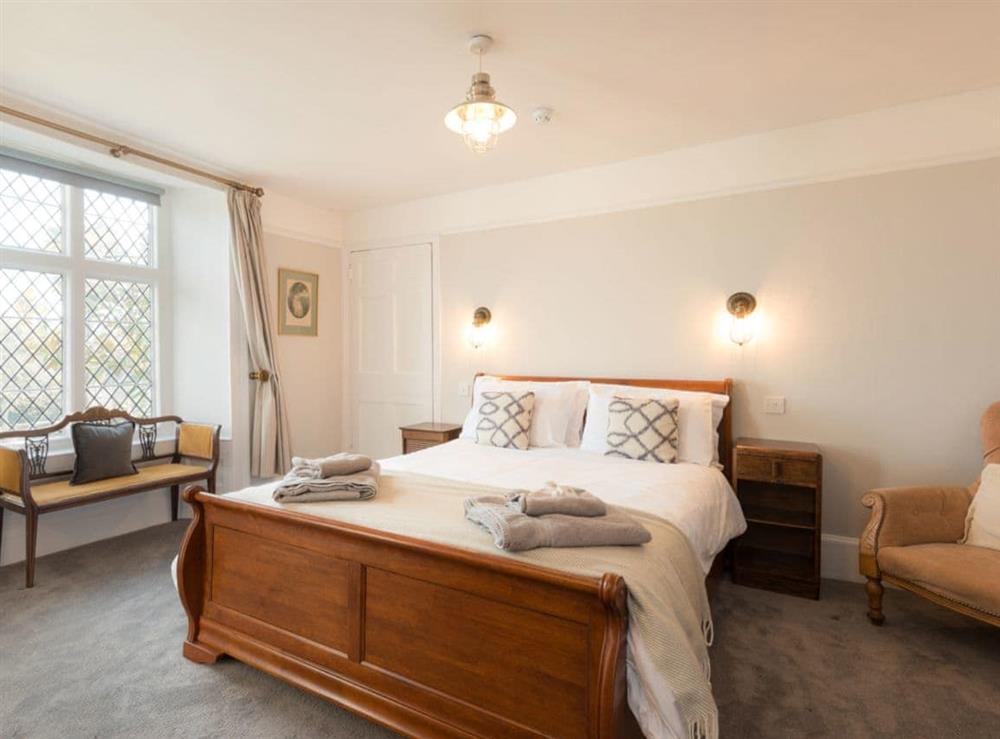 Double bedroom at Newton Manor House in Swanage, Isle of Purbeck, Dorset., Great Britain