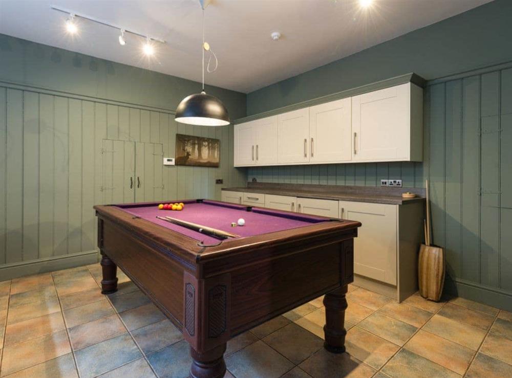 Games room at Newton Manor House in Swanage, Isle of Purbeck, Dorset., Great Britain
