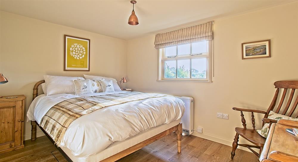 The double bedroom at Newtown Cabin in Newtown, Isle Of Wight