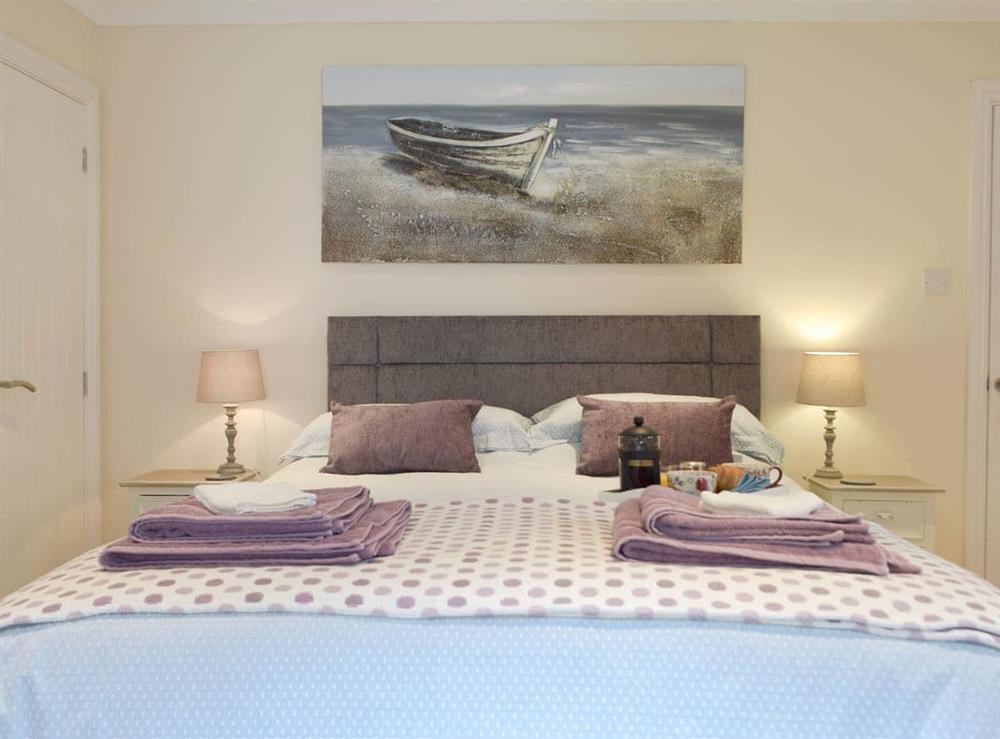 Comfortable double bedroom at Neyland Marina in Neyland, Dyfed