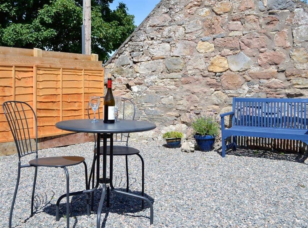 Sitting-out-area at Nia Roo in Tomintoul, Moray, Banffshire