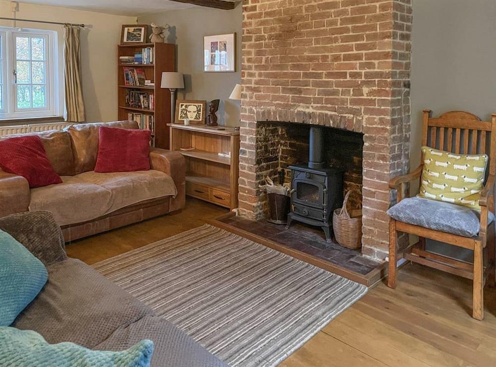 Living room at Nightingale Cottage in Woodchurch, Kent
