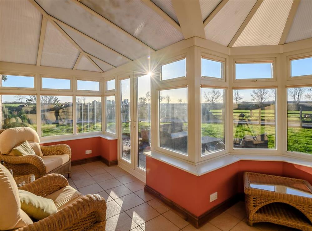Conservatory at Nightingale Lodge in Ropsley, near Grantham, Lincolnshire