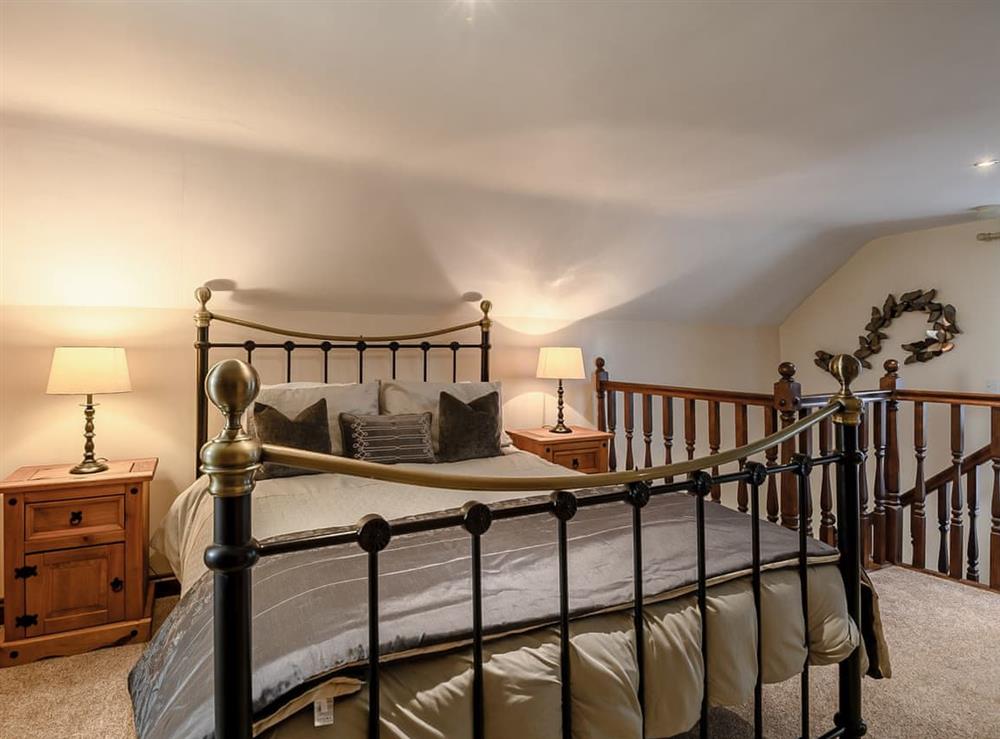 Double bedroom at Nightingale Lodge in Ropsley, near Grantham, Lincolnshire
