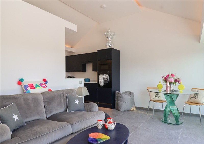 The living area at Ninky Nonk, Bishop Sutton