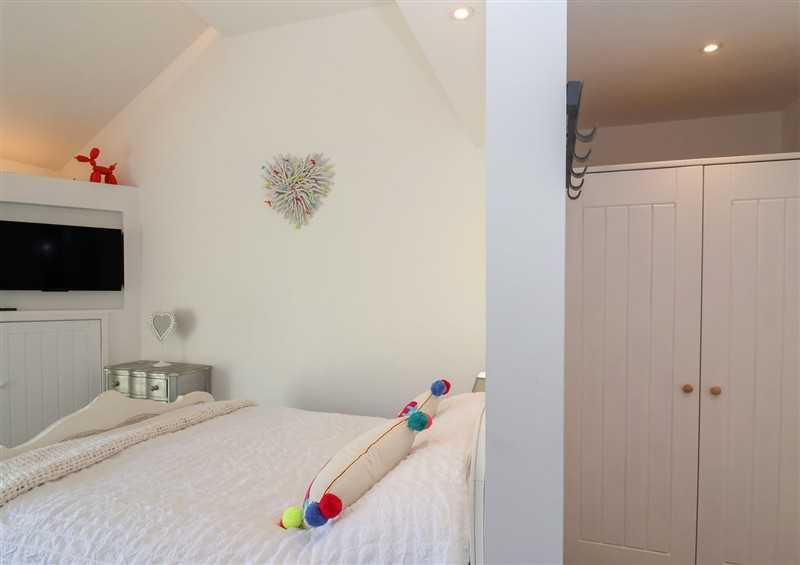 This is the bedroom at Ninky Nonk, Bishop Sutton