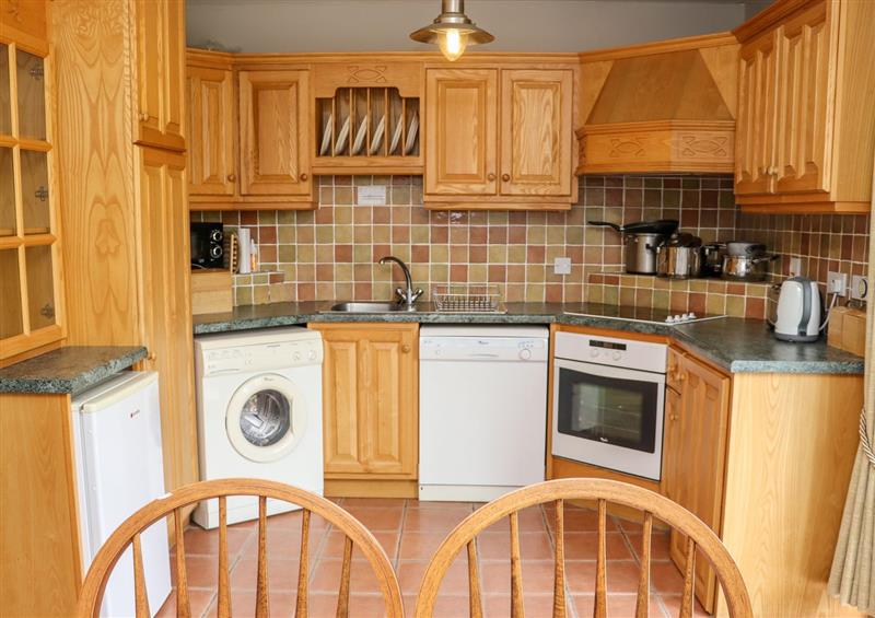 This is the kitchen at No. 1 Mariners Court, Rosslare Strand