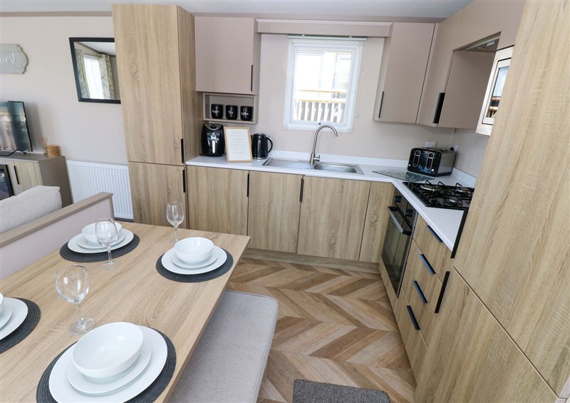 Kitchen at No 13 Broadfield Farm Holiday Park, Broadfield near New Hedges
