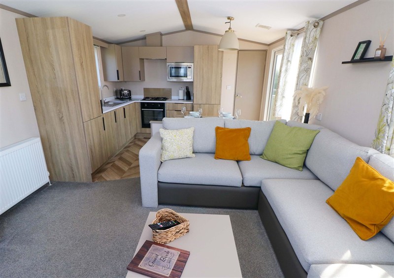 Relax in the living area at No 13 Broadfield Farm Holiday Park, Broadfield near New Hedges