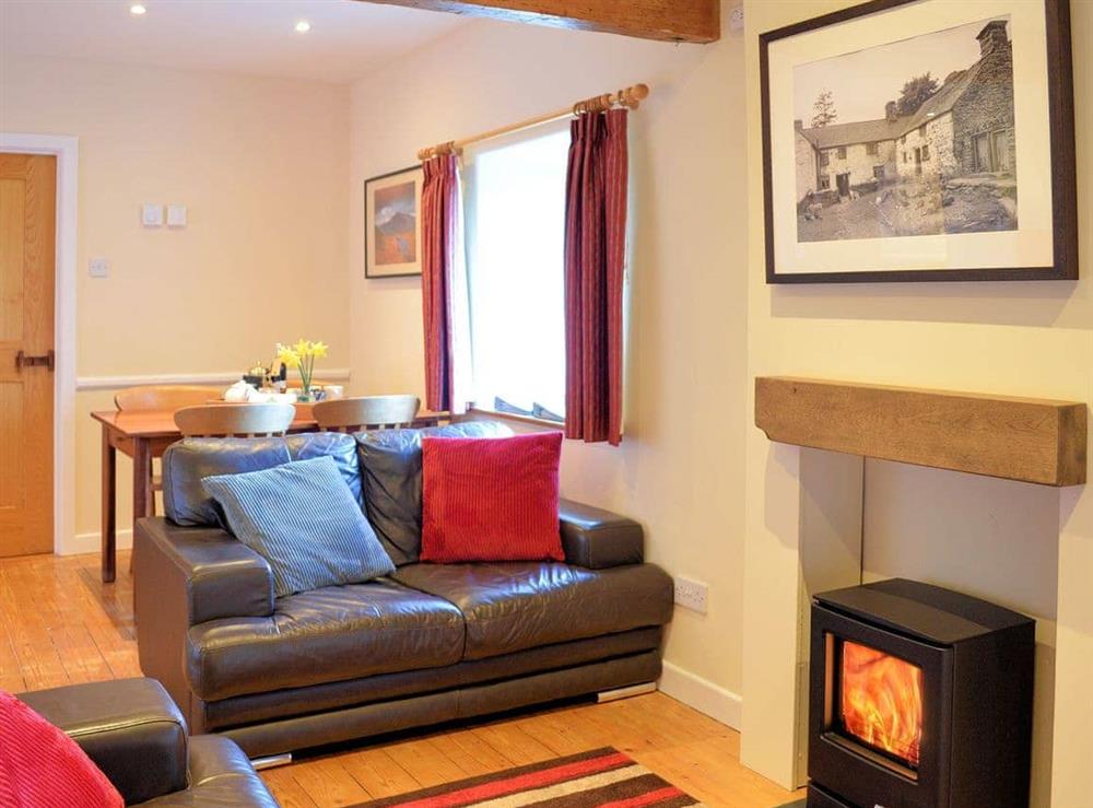 Comfortable living/ dining room at No. 2 Benar in Penmachno, near Betws-y-Coed, Gwynedd