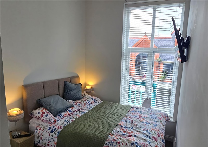 One of the 2 bedrooms at No 2 Emporium Apartments, Prestatyn