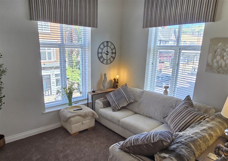 The living area at No 2 Emporium Apartments, Prestatyn