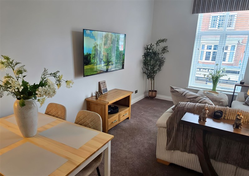 This is the living room at No 2 Emporium Apartments, Prestatyn