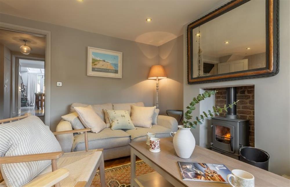 Ground floor: A welcoming sitting room at No. 3 Sutherland Cottages, Brancaster near Kings Lynn