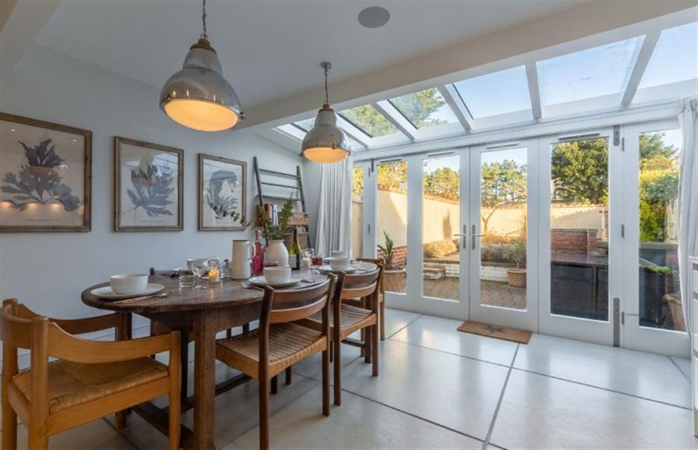 Ground floor: Bi-fold doors bring the outside in at No. 3 Sutherland Cottages, Brancaster near Kings Lynn