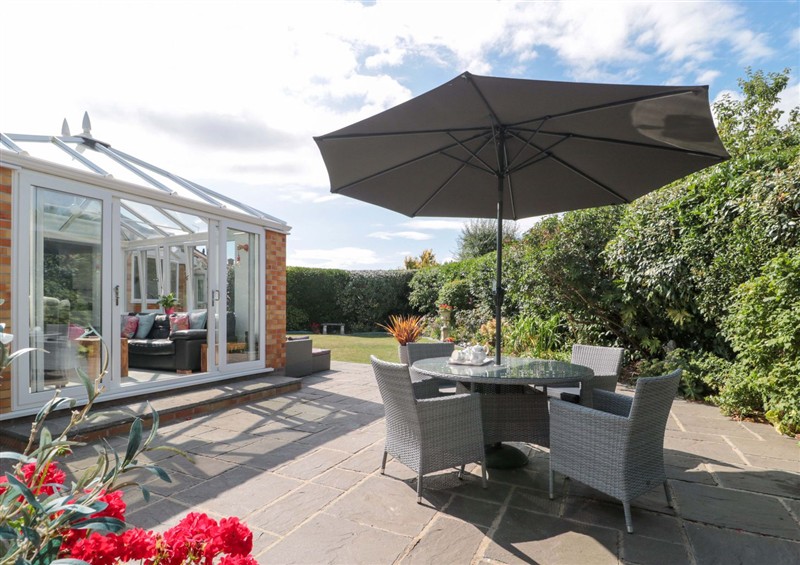 The patio in No 8 at No 8, Burnham-On-Sea
