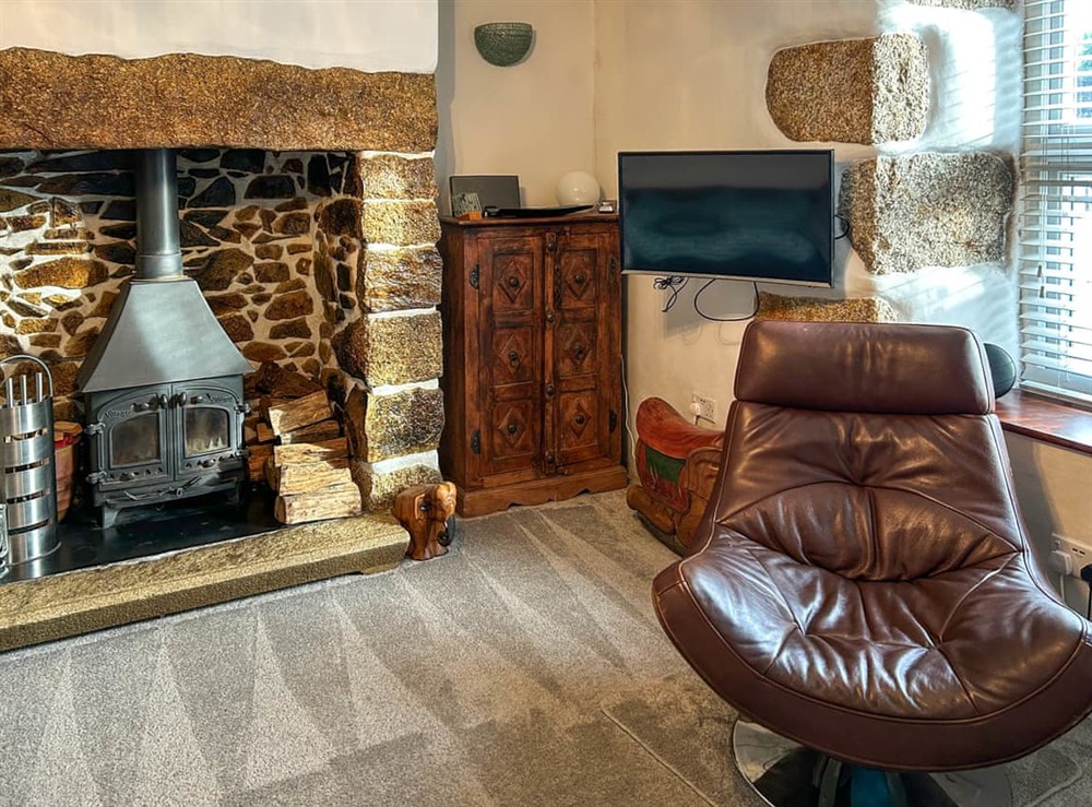 Living area at No 8 in Camborne, Cornwall