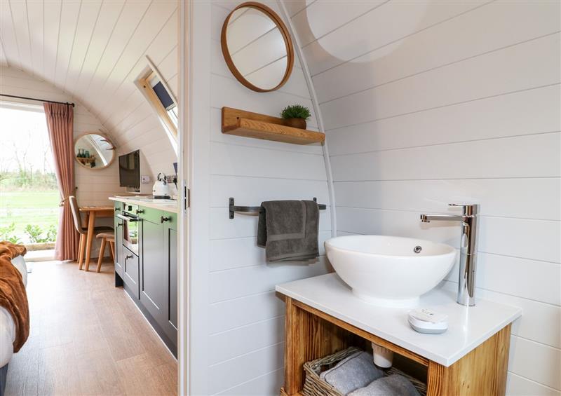 This is the bathroom at No Deer, Marston Montgomery near Ashbourne