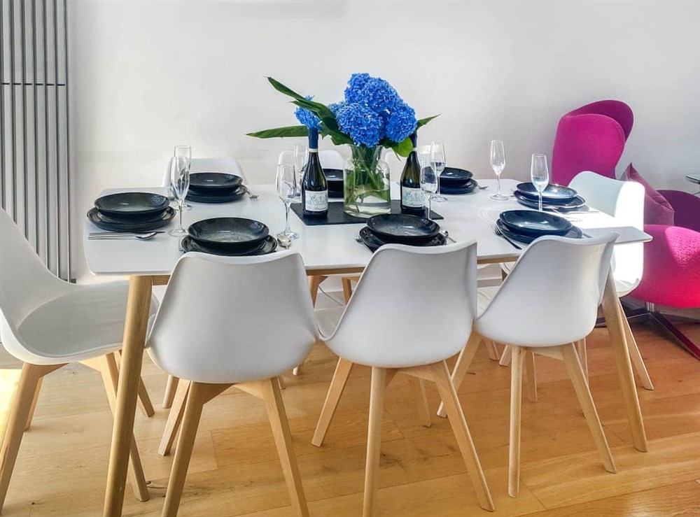 Dining Area at No.1 Quay Court in Newquay, Cornwall