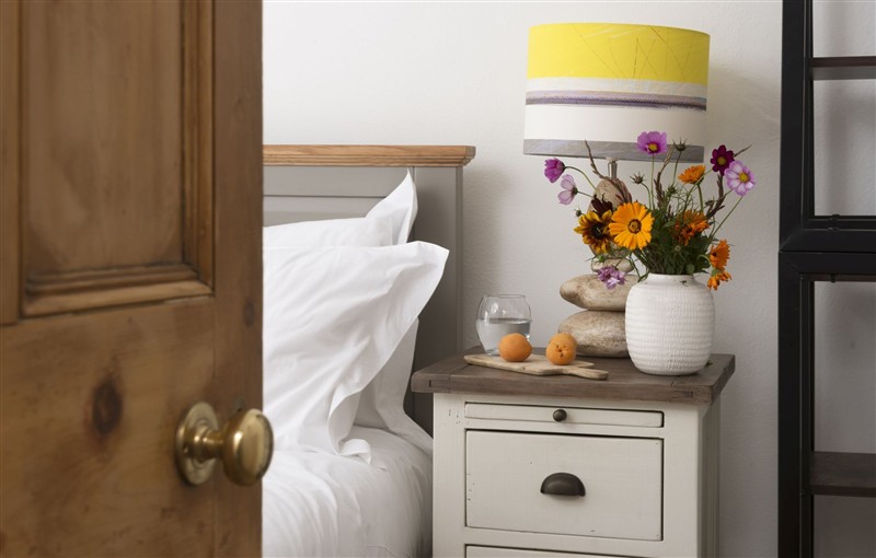 One of the bedrooms at No.1 St Eia, Cornwall