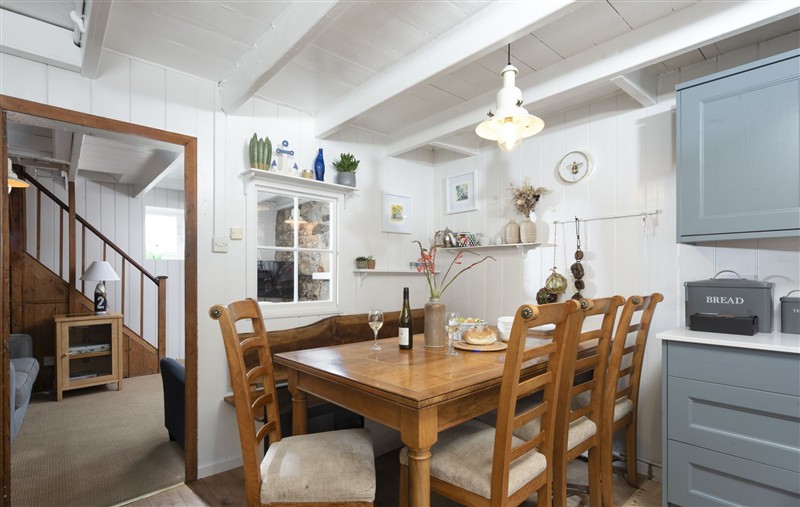 The dining area at No.1 St Eia, Cornwall