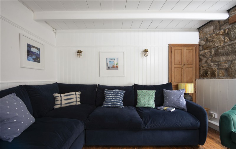 The living area at No.1 St Eia, Cornwall