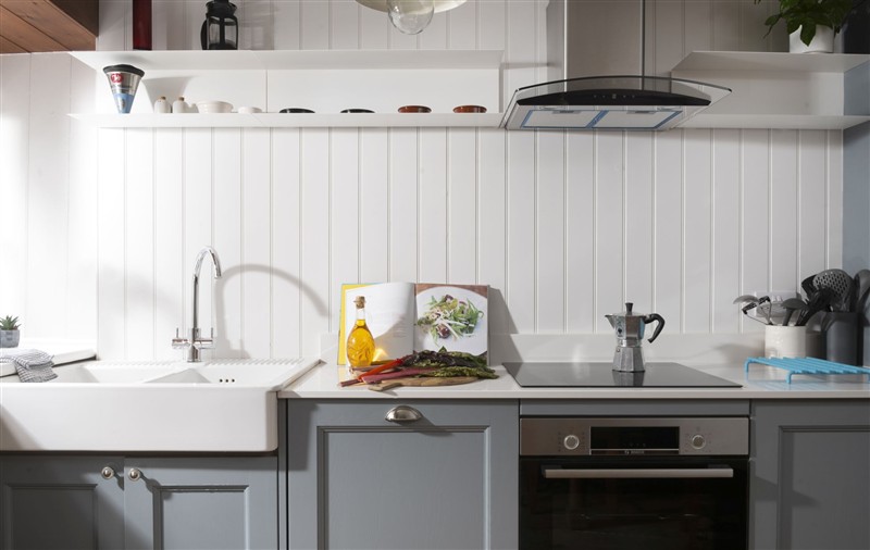 This is the kitchen at No.1 St Eia, Cornwall
