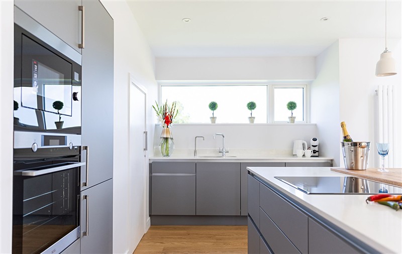 The kitchen at