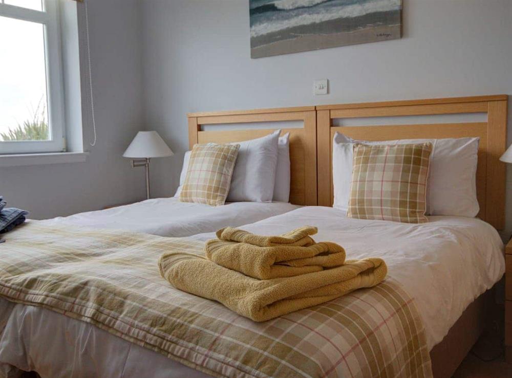 Bedroom at No.2 The Links Apartments in Brora, Sutherland