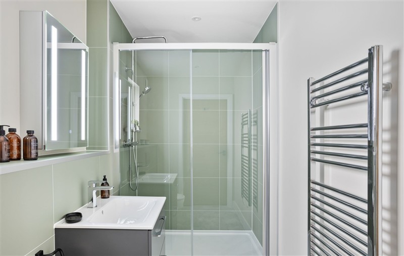 The bathroom at