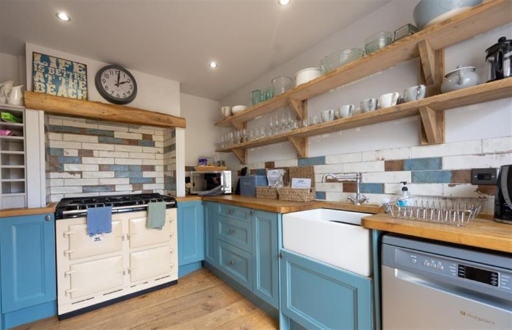 Ground floor: The kitchen has a gas AGA at No.33 Cottage 4, Thornham near Hunstanton