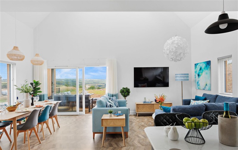 The living room at