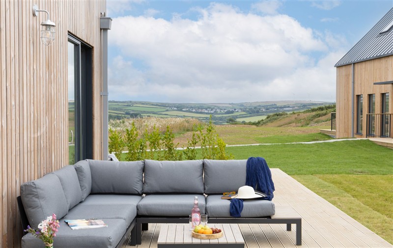 Outside at