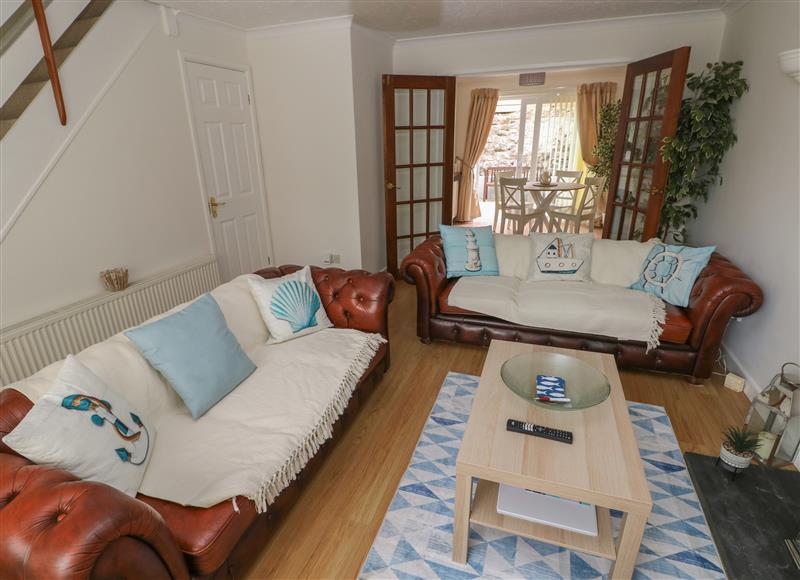 Relax in the living area at No.7 Merlins Gardens, Tenby