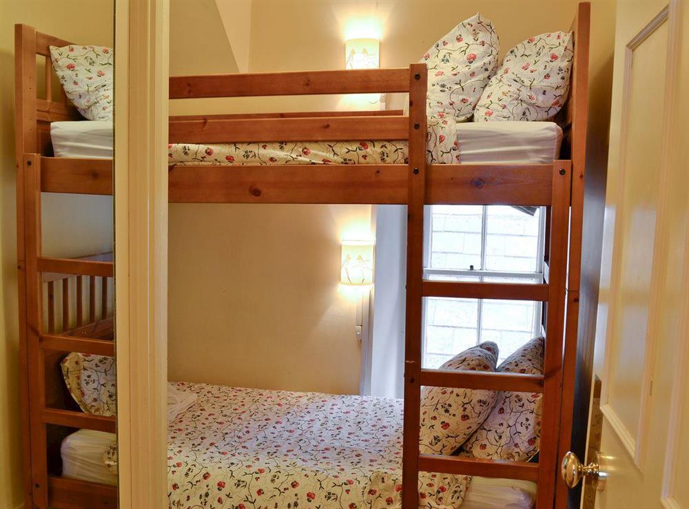 Bunk bedroom at Noddfa in Harlech, Gwynedd., Great Britain