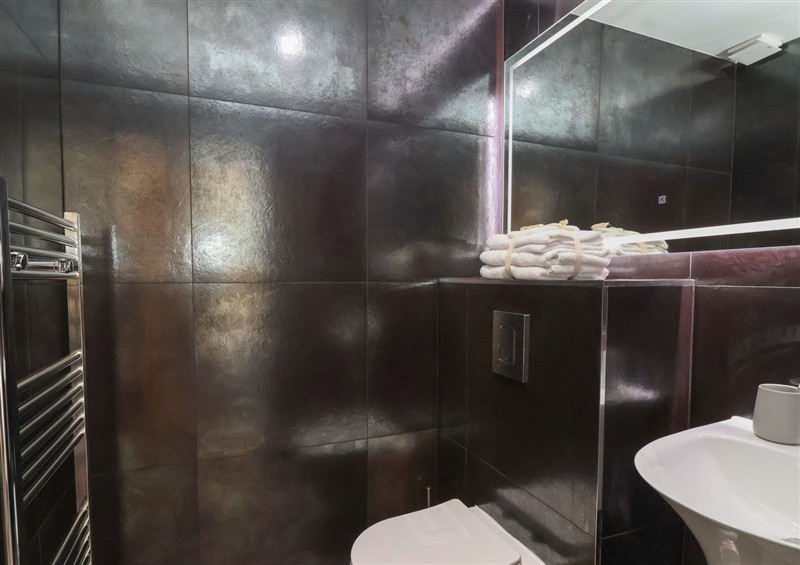 This is the bathroom at Noflash Malpal, Bishop Sutton