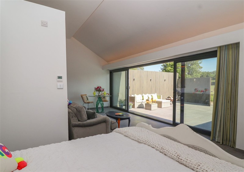 This is the bedroom at Noflash Malpal, Bishop Sutton