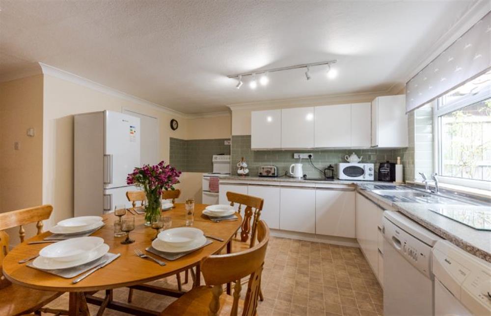 Ground floor: Kitchen with dining area (photo 3) at Norahs Cottage, Potter Heigham near Great Yarmouth