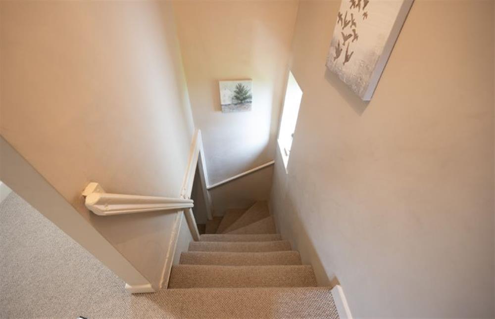 Ground floor: Very steep stairs  at Norahs Cottage, Potter Heigham near Great Yarmouth