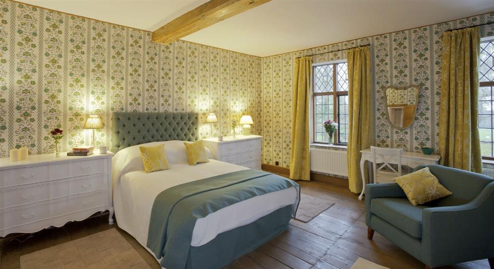 A double bedroom at Norbury Manor in Ashbourne, Derbyshire