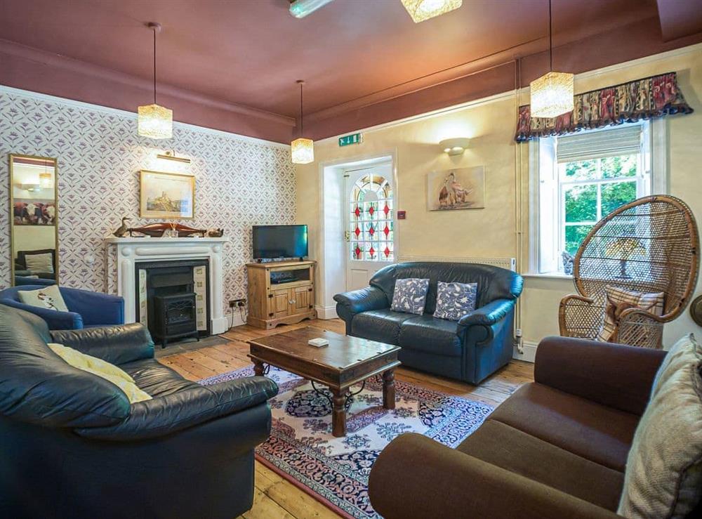 Living room at Norden House in Corfe Castle, near Wareham, Dorset