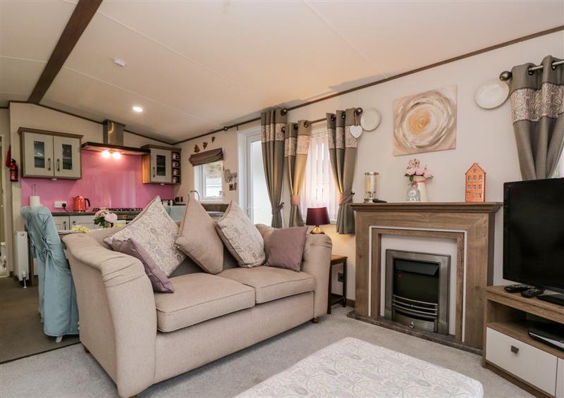 Relax in the living area at Nordene, Brigham Holiday Park near Great Broughton