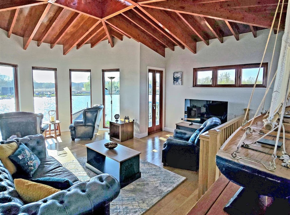 Living area at Flag House, 