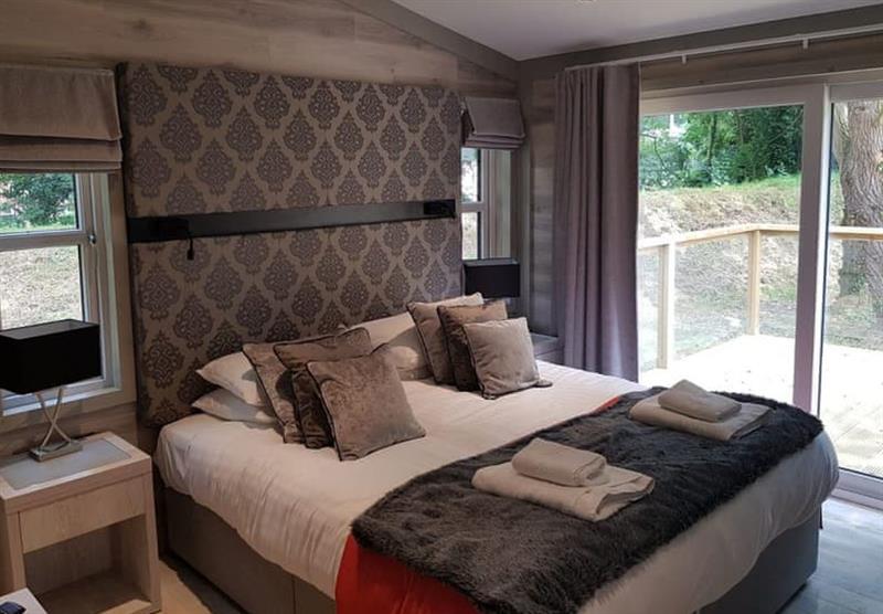 Double bedroom in the Platinum  at Norfolk Park in North Walsham, Norfolk