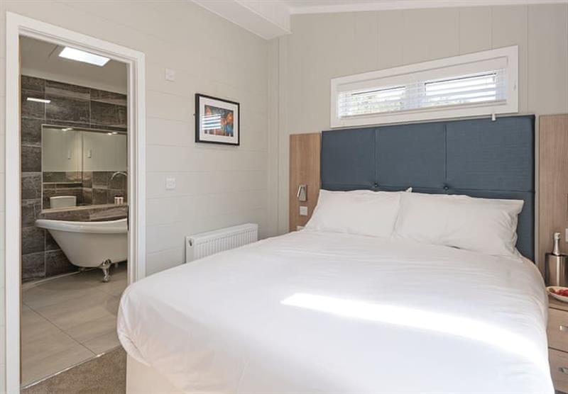 Double bedroom in a Sandringham Premier at Norfolk Woods Resort & Spa in Pentney, King’s Lynn