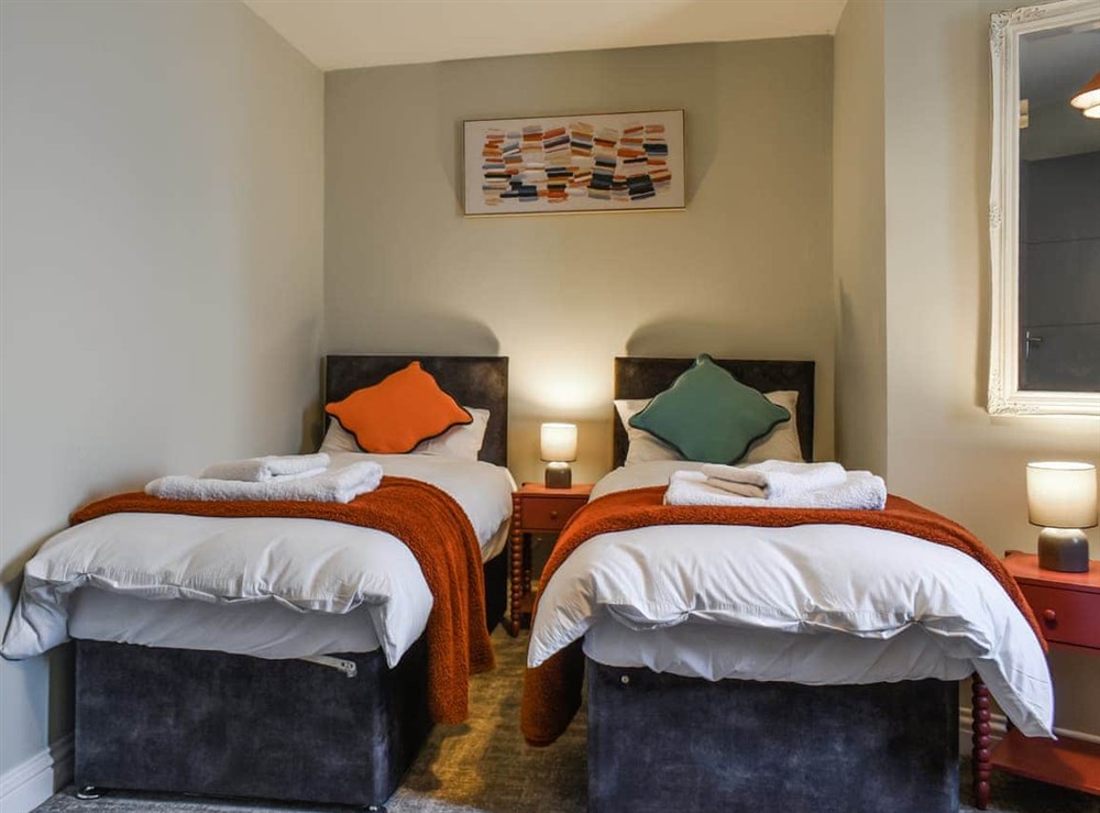 Twin bedroom at Normandby House in Whitby, North Yorkshire