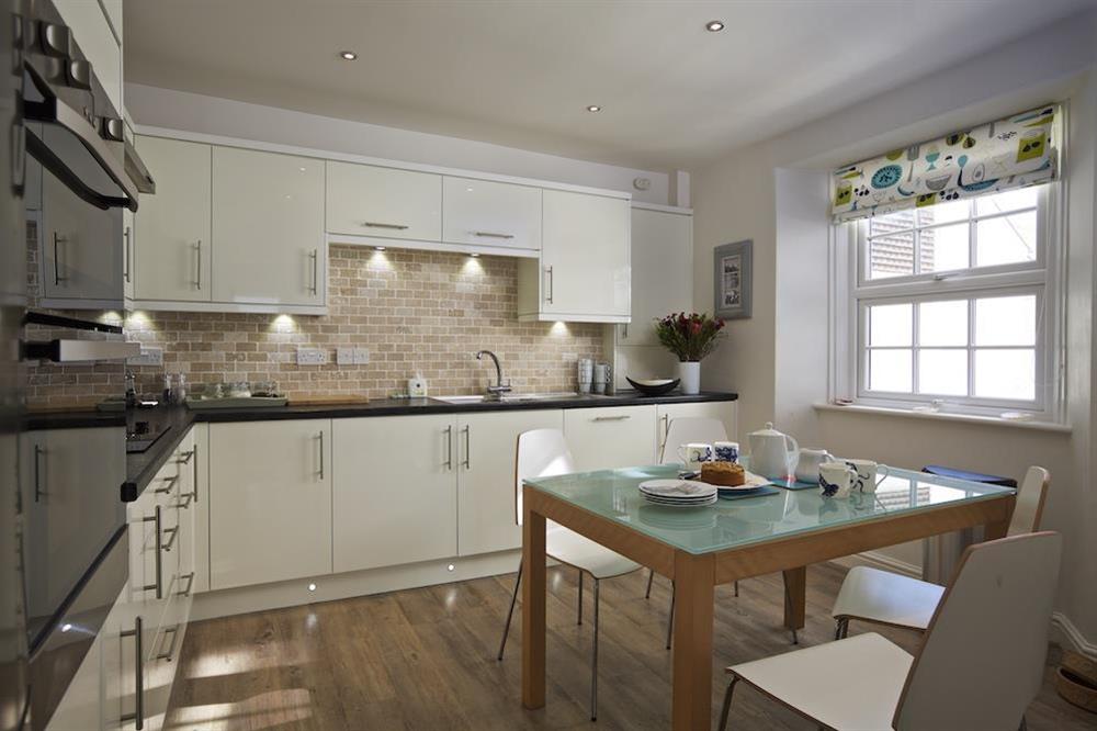 Modern well equipped kitchen area at Normandy Watch in , Salcombe