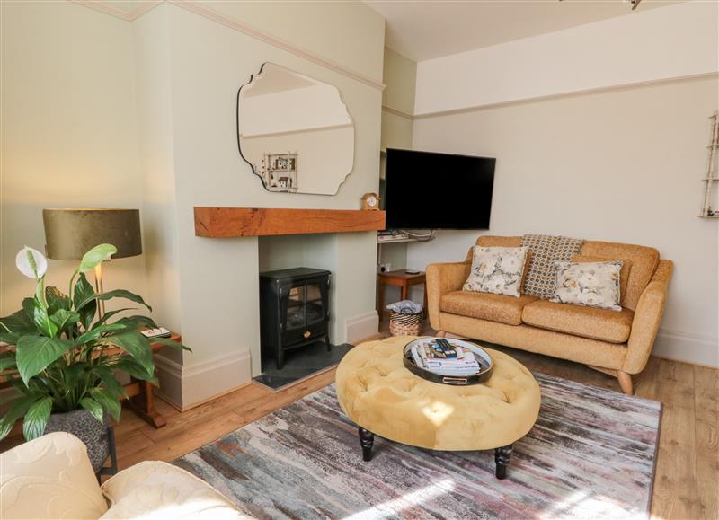 Relax in the living area at North Bay Cottage, Bridlington