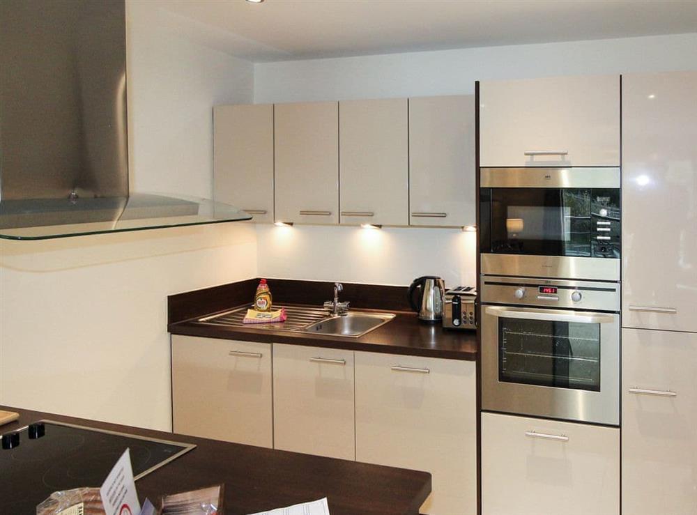 Fully appointed fitted kitchen at North Bay Sands Apartment 1 in Scarborough, North Yorkshire